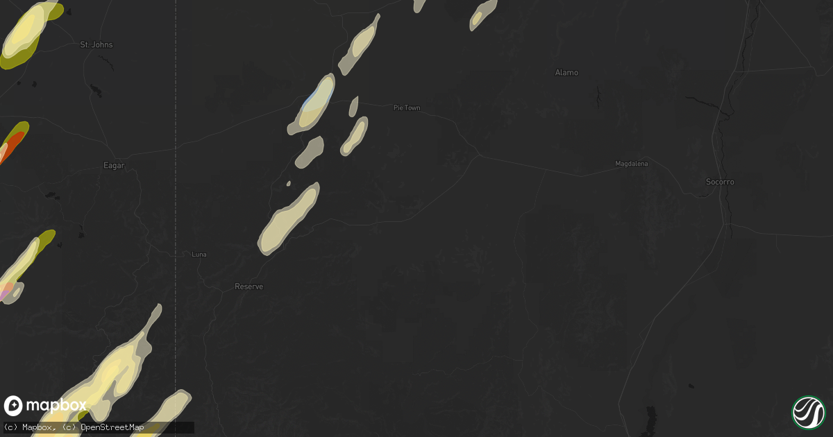 Hail map in Datil, NM on October 22, 2026