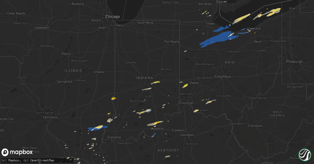 Hail map on October 23, 2020