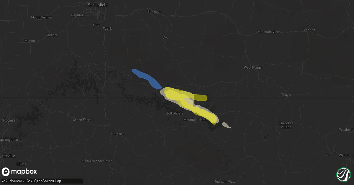 Hail map in Pontiac, MO on October 23, 2021