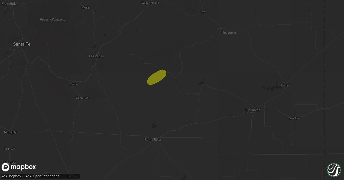 Hail map in Garita, NM on October 23, 2025