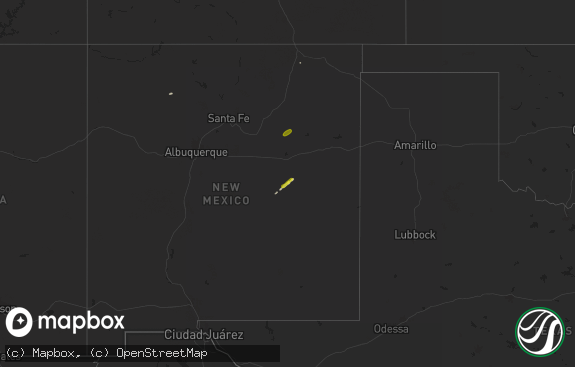 Hail map preview on 10-23-2025