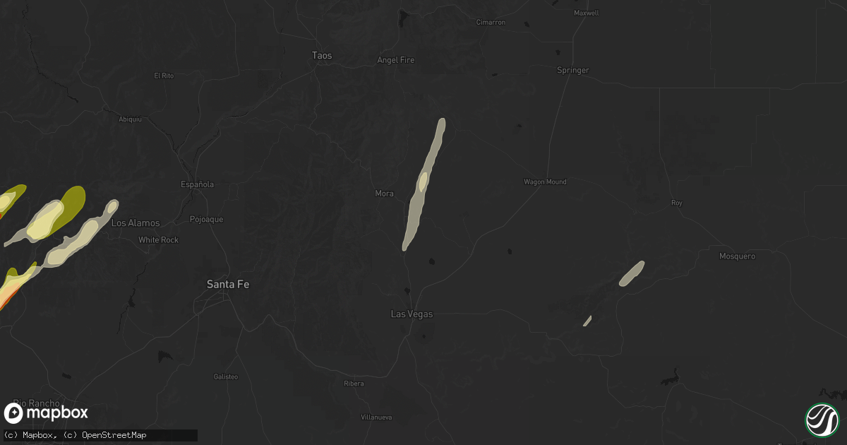 Hail map in Buena Vista, NM on October 23, 2026