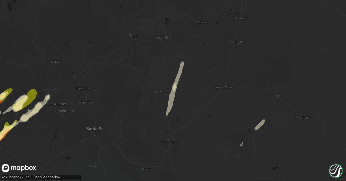 Hail map in Rainsville, NM on October 23, 2026