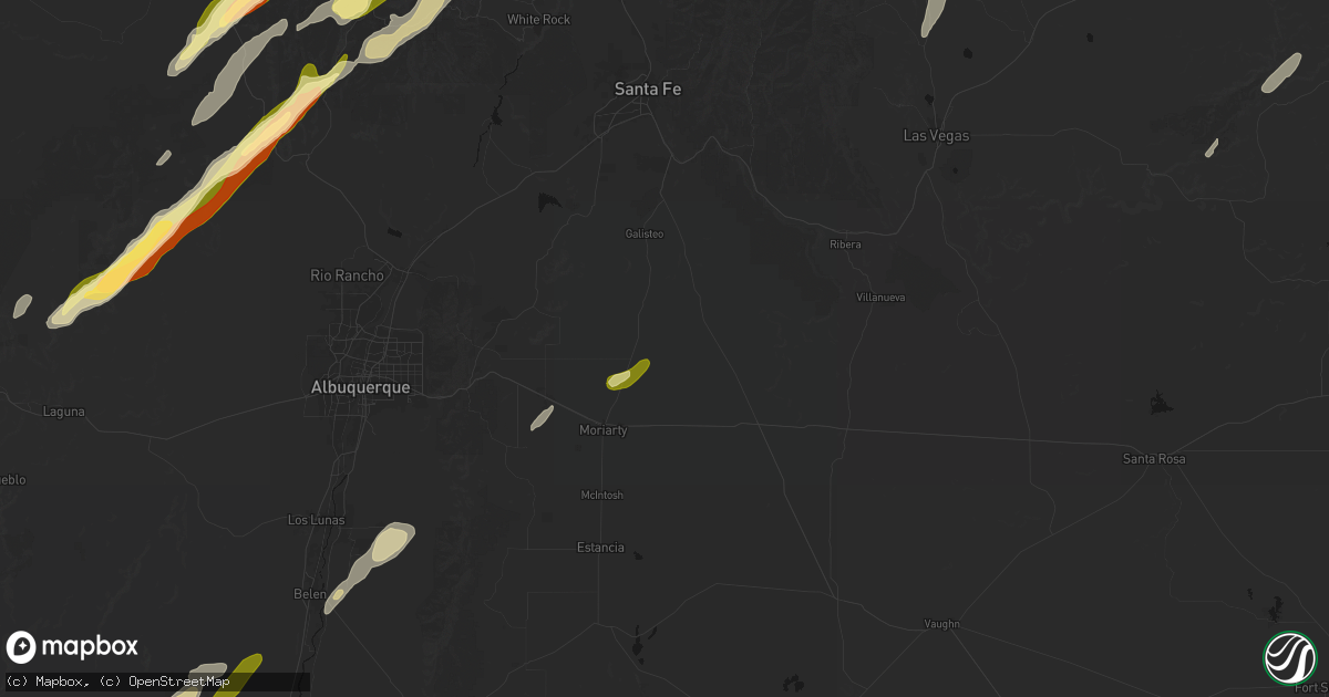 Hail map in Stanley, NM on October 23, 2026