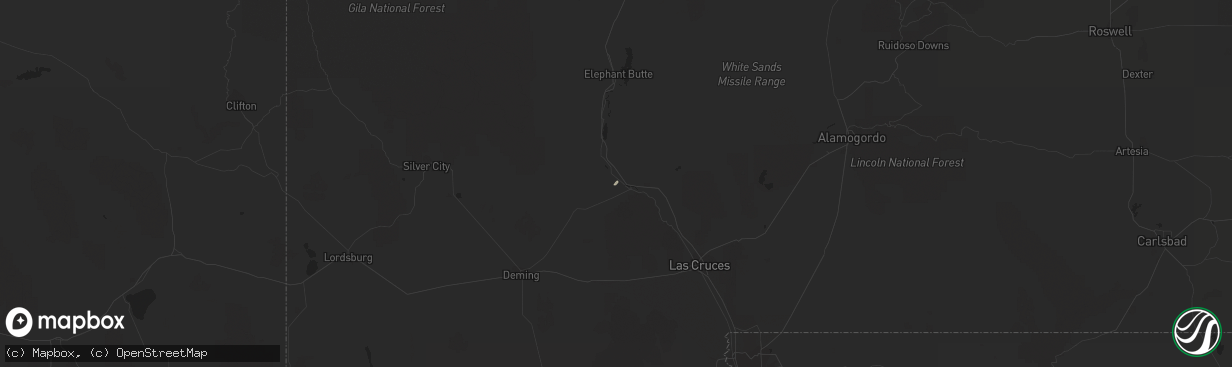 Hail map in Salem, NM on October 24, 2013