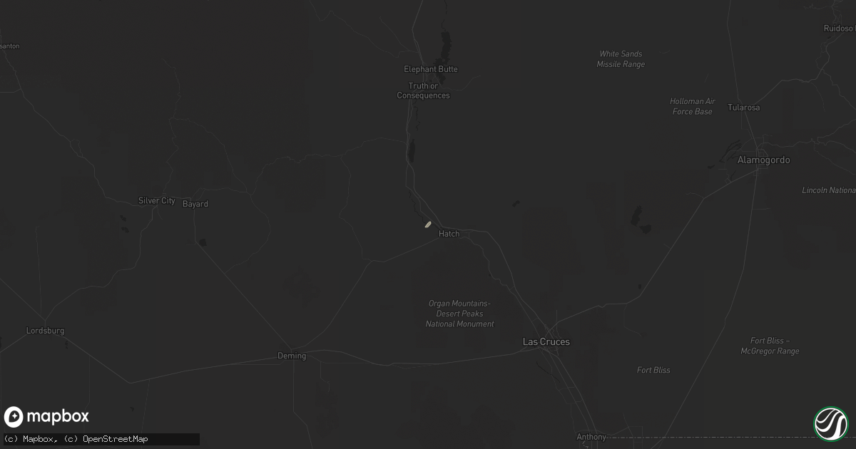 Hail map in Salem, NM on October 24, 2013