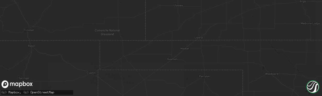 Hail map in Bliss, ID on October 24, 2016