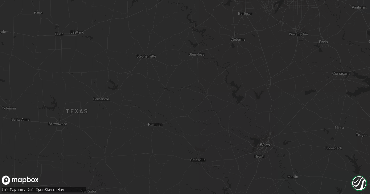 Hail map in Austin, TX on October 24, 2019