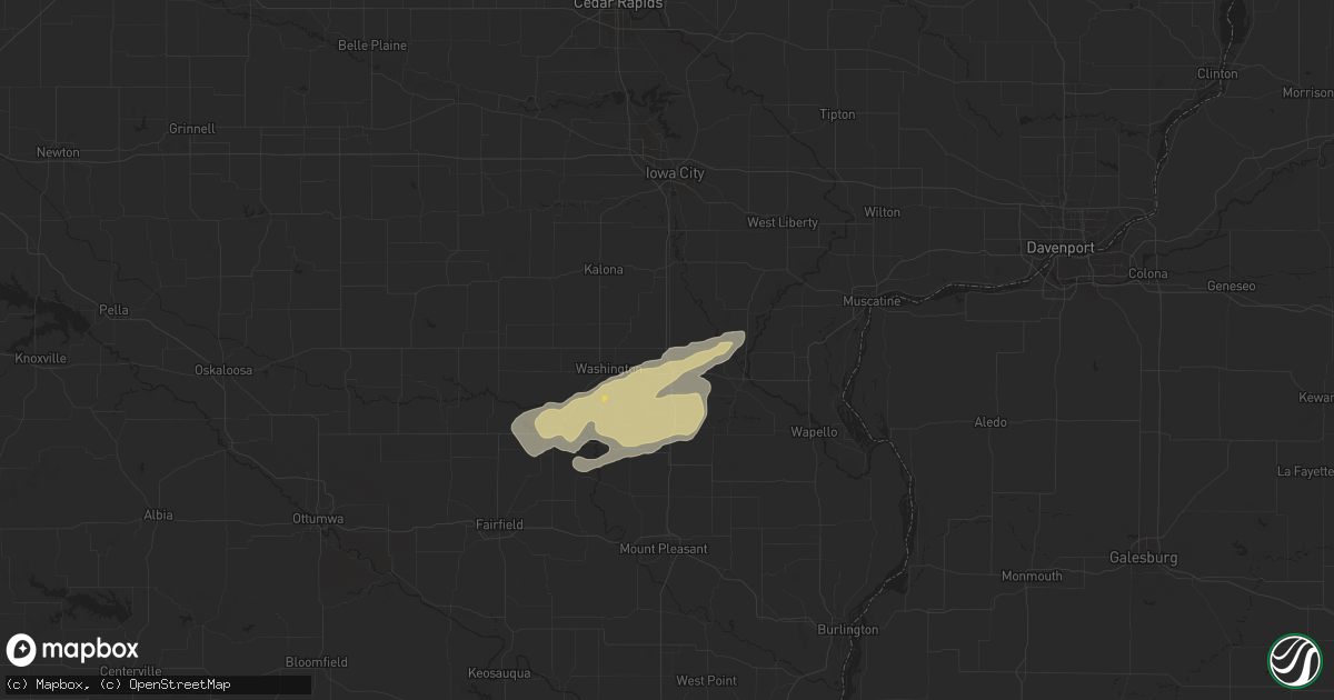 Hail map in Ainsworth, IA on October 24, 2024