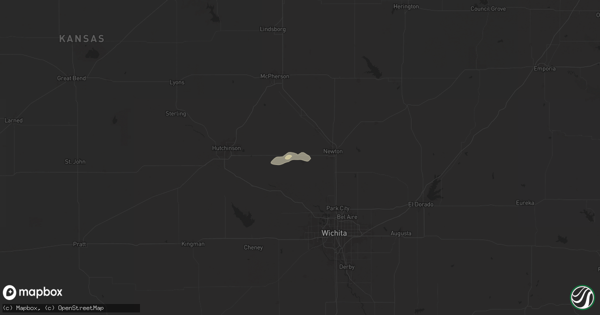 Hail map in Halstead, KS on October 24, 2024