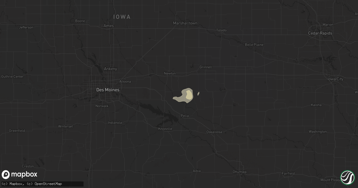 Hail map in Reasnor, IA on October 24, 2024