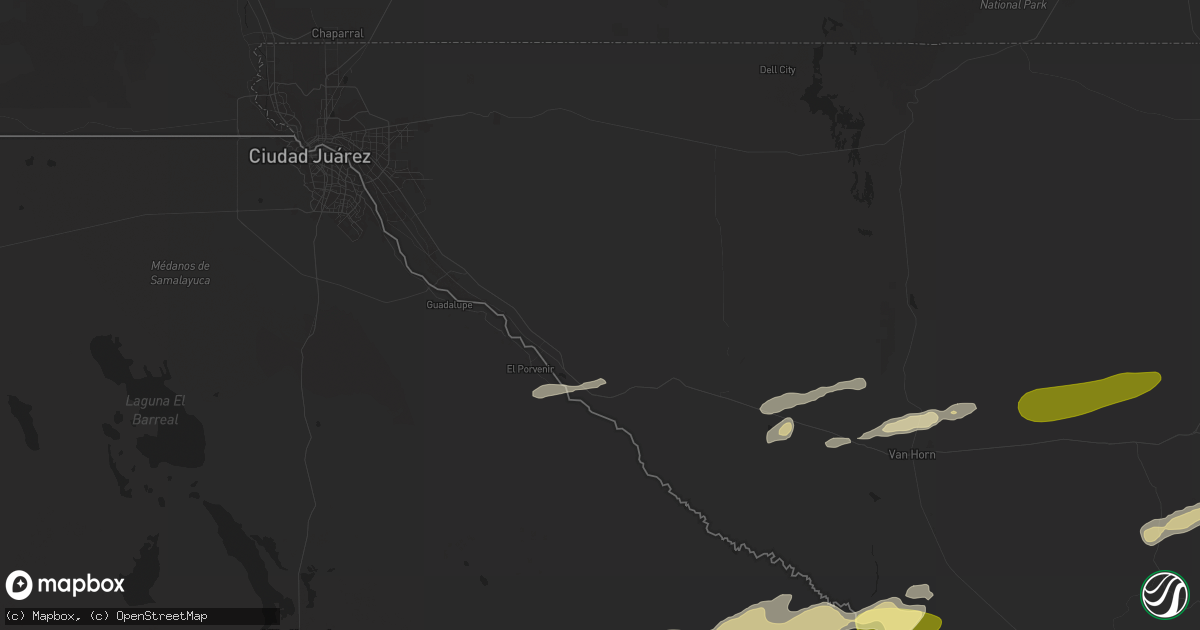 Hail map in Fort Hancock, TX on October 24, 2025