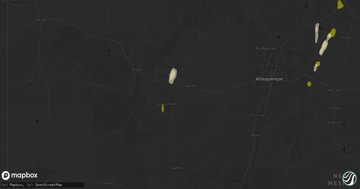 Hail map in Casa Blanca, NM on October 24, 2026