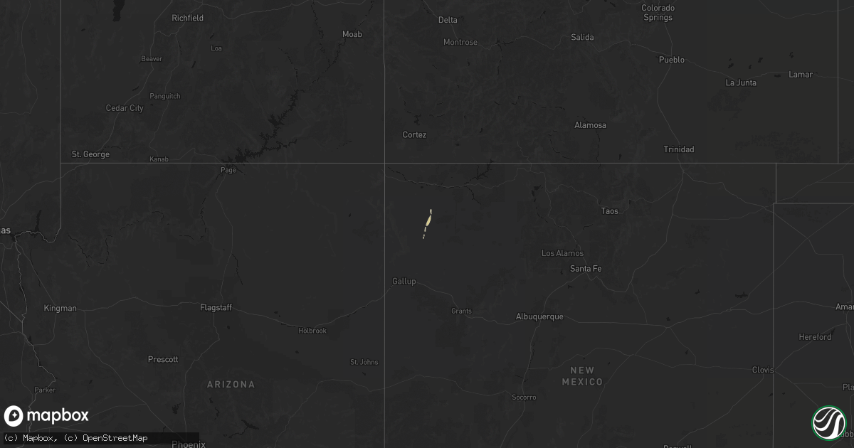 Hail map on October 24, 2026