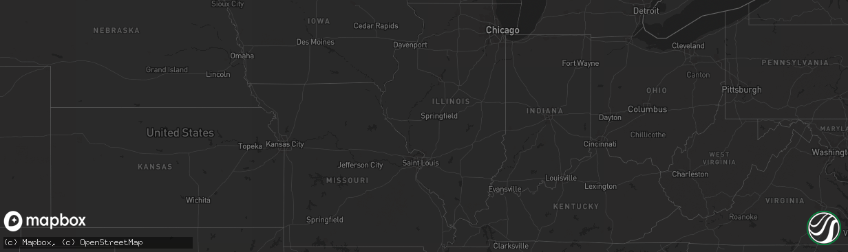 Hail map in Iowa on October 25, 2012