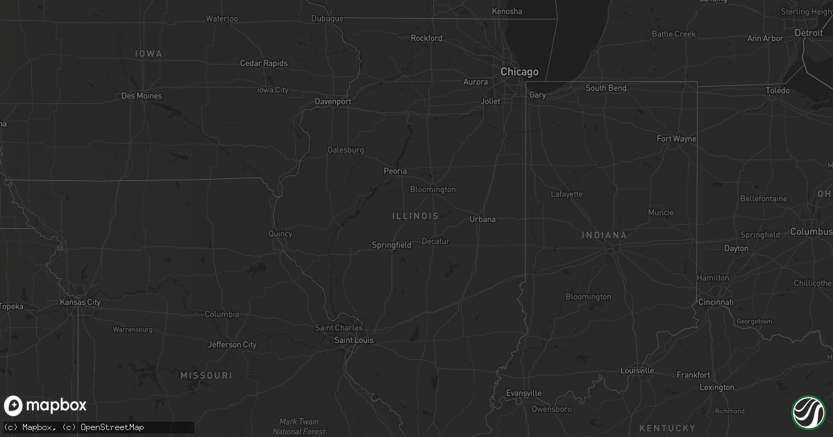 Hail map on October 25, 2012