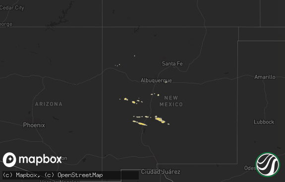 Hail map preview on 10-25-2013