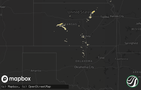 Hail map preview on 10-25-2016