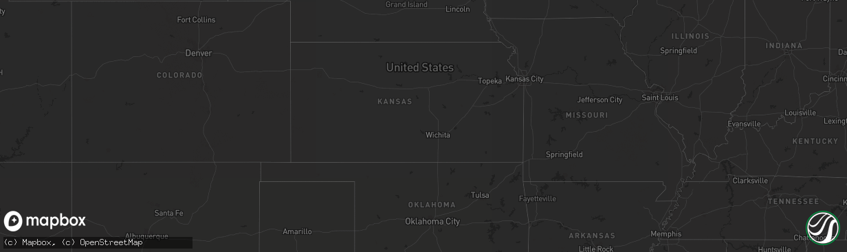 Hail map on October 25, 2021