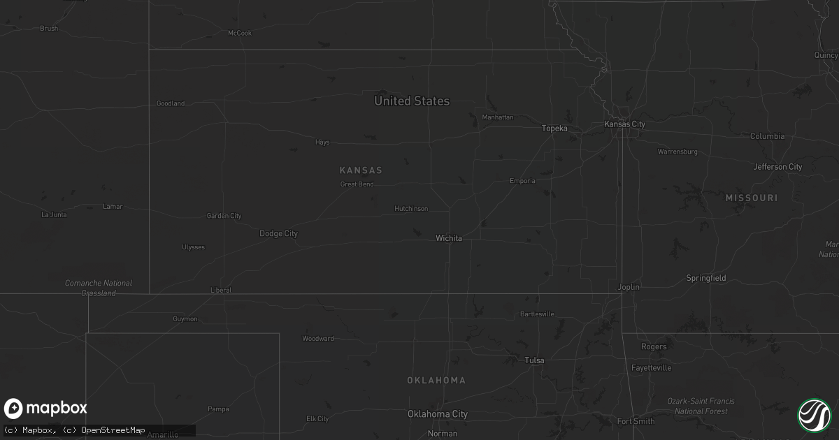 Hail map on October 25, 2021