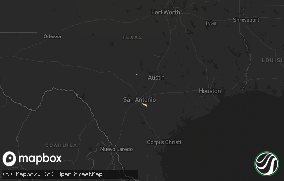 Hail map preview on 10-26-2012
