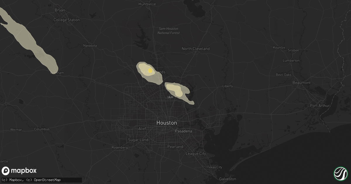 Hail map in Humble, TX on October 26, 2013