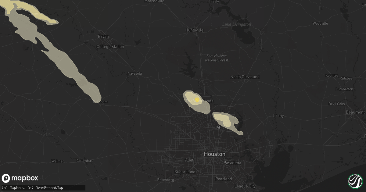 Hail map in Magnolia, TX on October 26, 2013