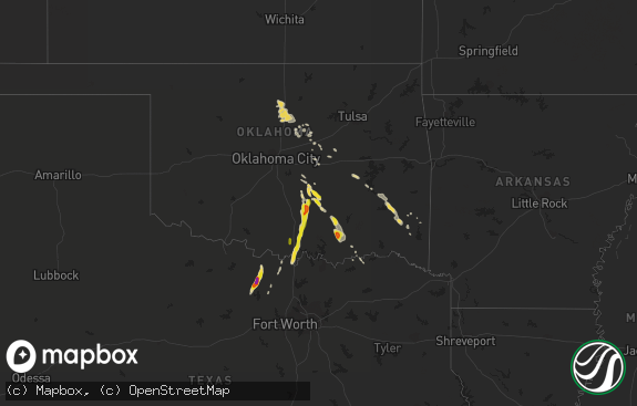 Hail map preview on 10-26-2016