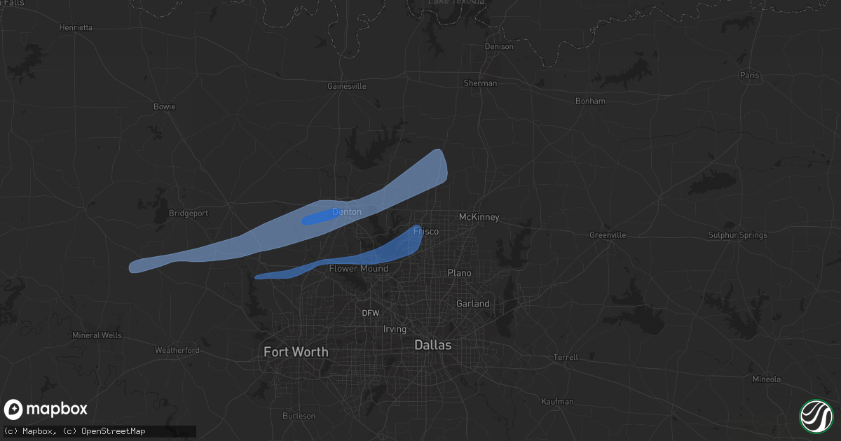 Hail map in Frisco, TX on October 26, 2021