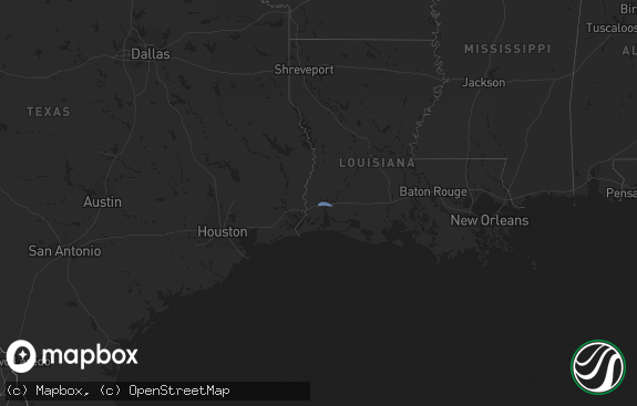 Hail map preview on 10-26-2025