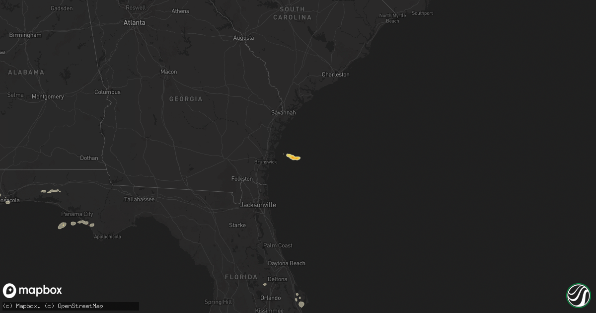 Hail map on October 26, 2025