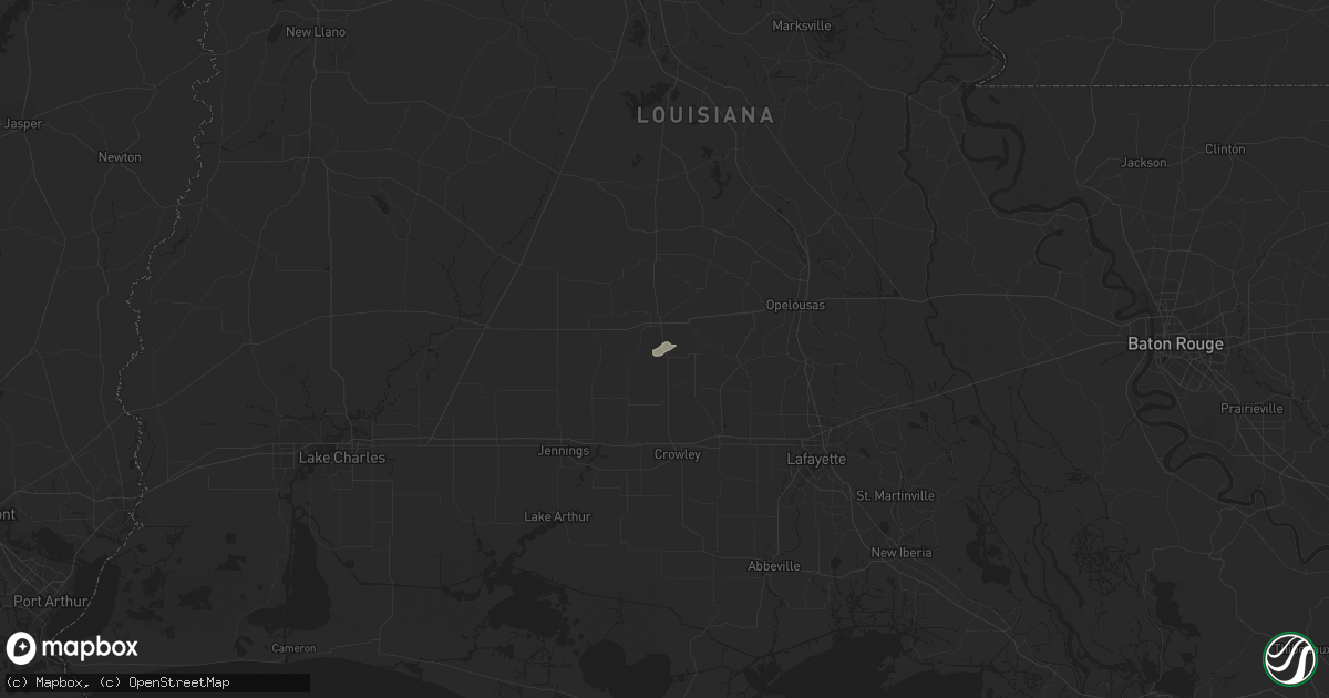 Hail map in Eunice, LA on October 27, 2017
