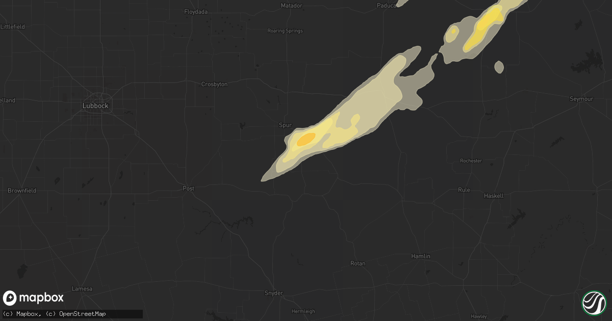 Hail map in Girard, TX on October 27, 2022
