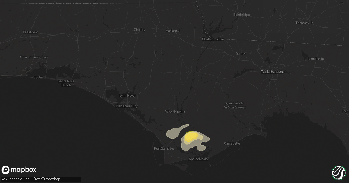 Hail map in Wewahitchka, FL on October 27, 2025
