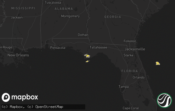 Hail map preview on 10-27-2025