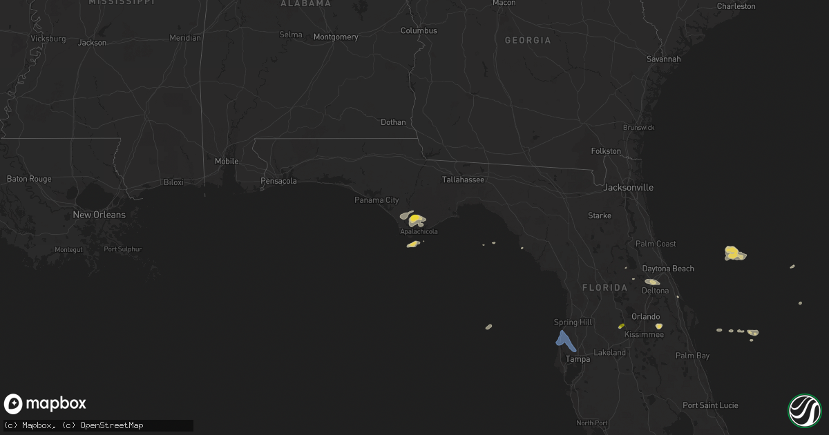 Hail map on October 27, 2025