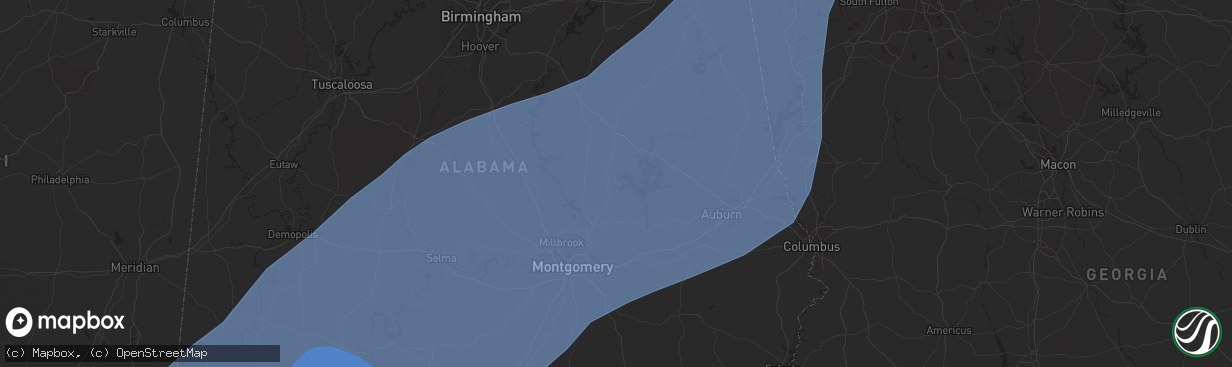 Hail map in Slidell, LA on October 28, 2020