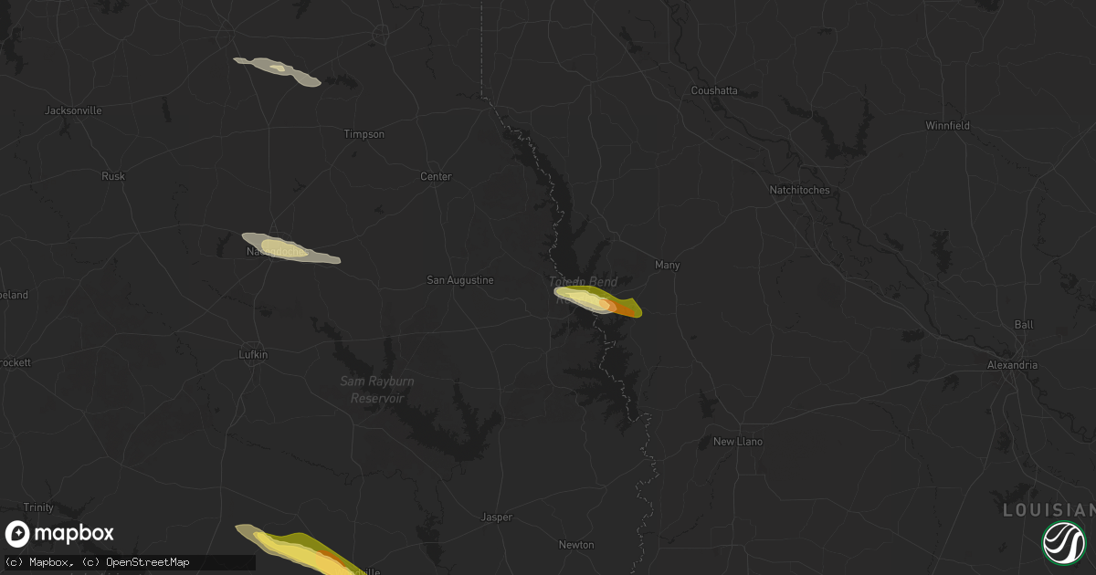 Hail map in Milam, TX on October 28, 2025