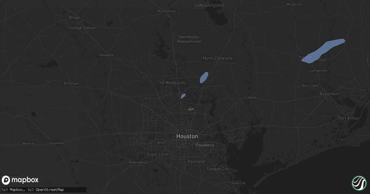 Hail map in Spring, TX on October 29, 2019
