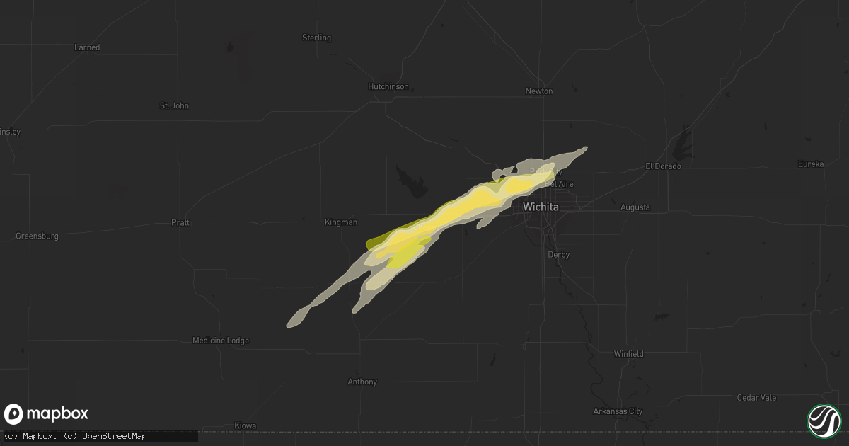 Hail map in Cheney, KS on October 30, 2013