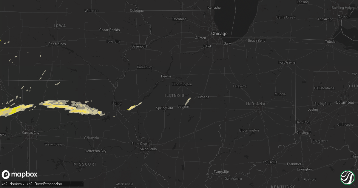 Hail map in Illinois on October 30, 2013