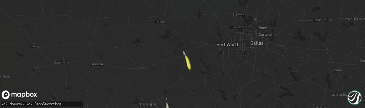 Hail map in Santo, TX on October 30, 2014