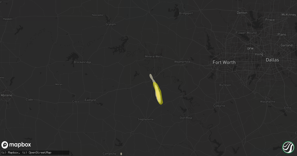 Hail map in Santo, TX on October 30, 2014