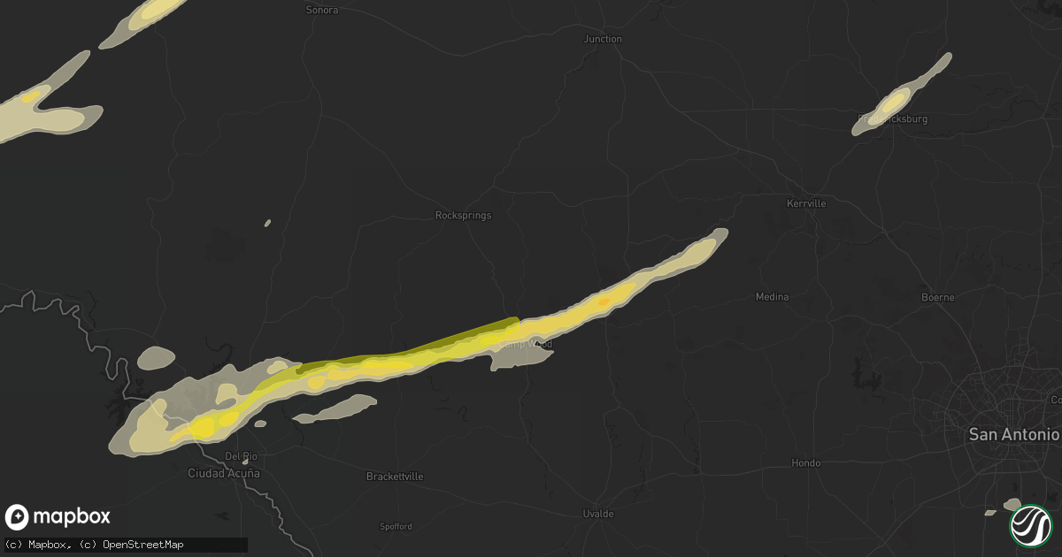 Hail map in Barksdale, TX on October 30, 2015