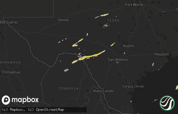 Hail map preview on 10-30-2015