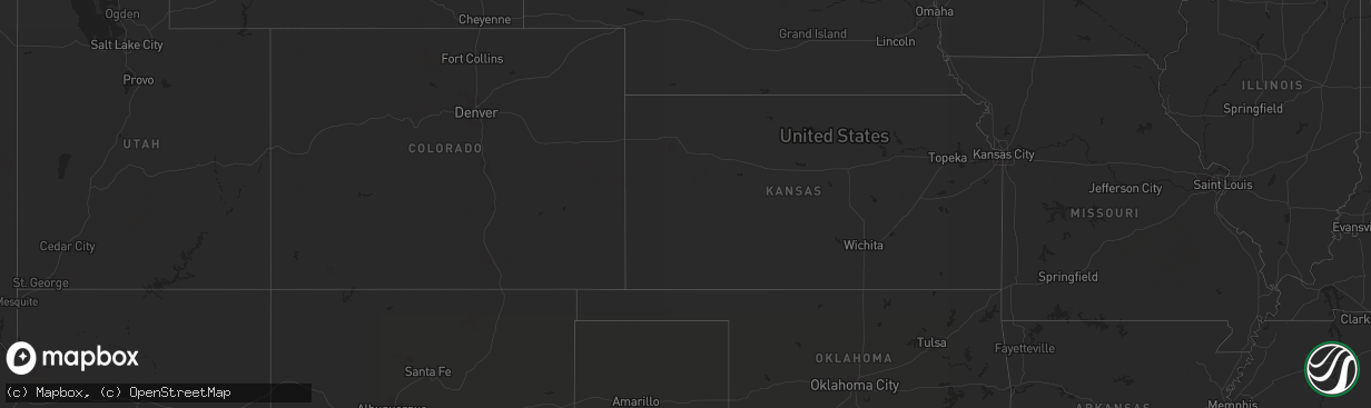 Hail map on October 30, 2018