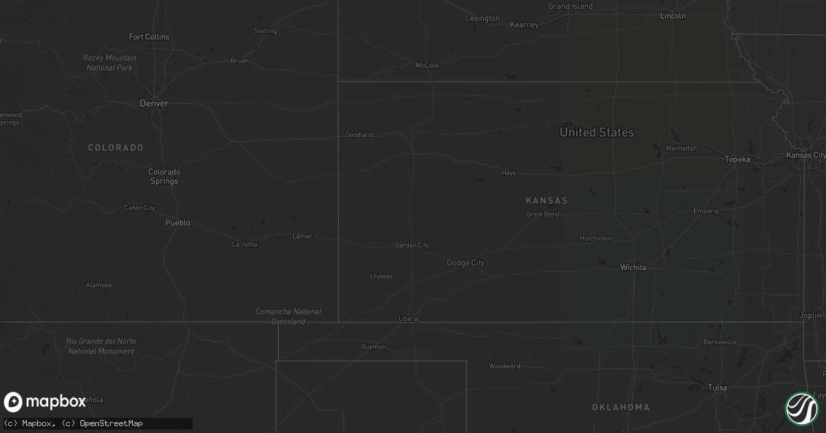 Hail map on October 30, 2018