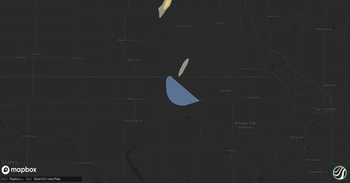 Hail map in Axtell, KS on October 30, 2024