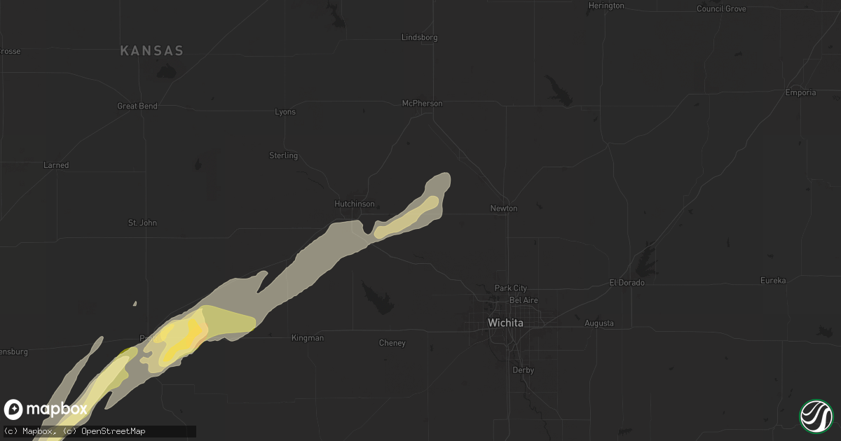 Hail map in Burrton, KS on October 30, 2024