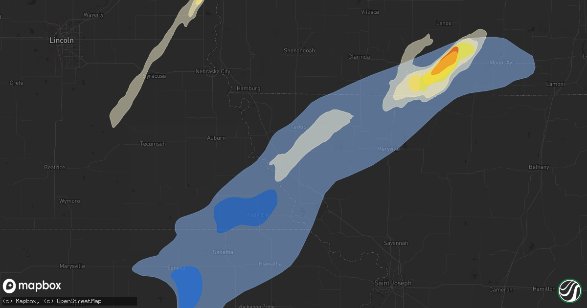 Hail map in Fairfax, MO on October 30, 2024